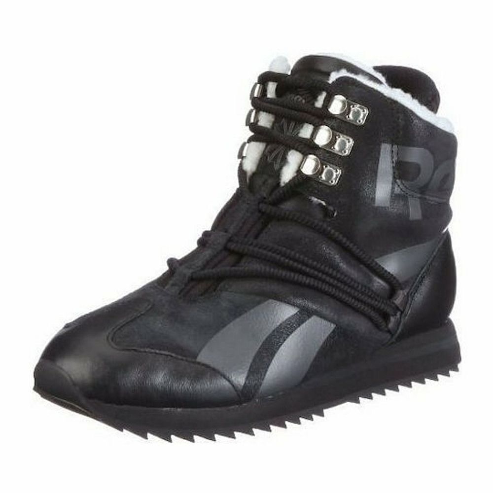 Reebok Frostopia Winter Thinsulate Black Leather Boots 9.5